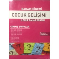 Çocuk Gelişimi 1.Sınıf Bahar Dönemi Çıkmış Sorular